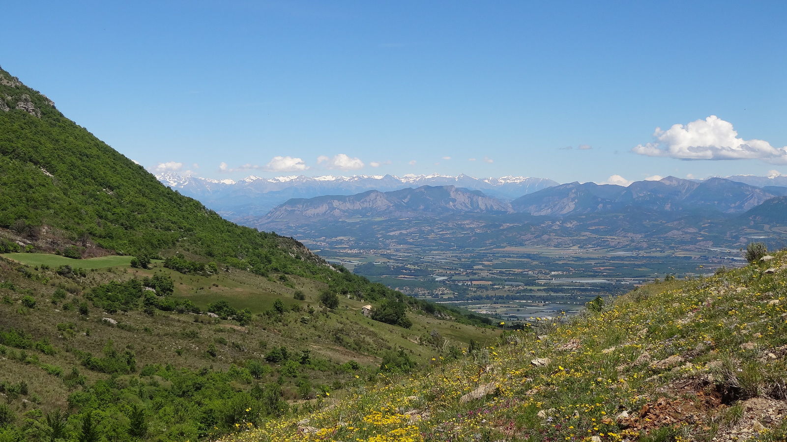 Ravin de brison (2ème du nom), plaine de la confluence du Buëch et de la Durance, et les hautes Alpes