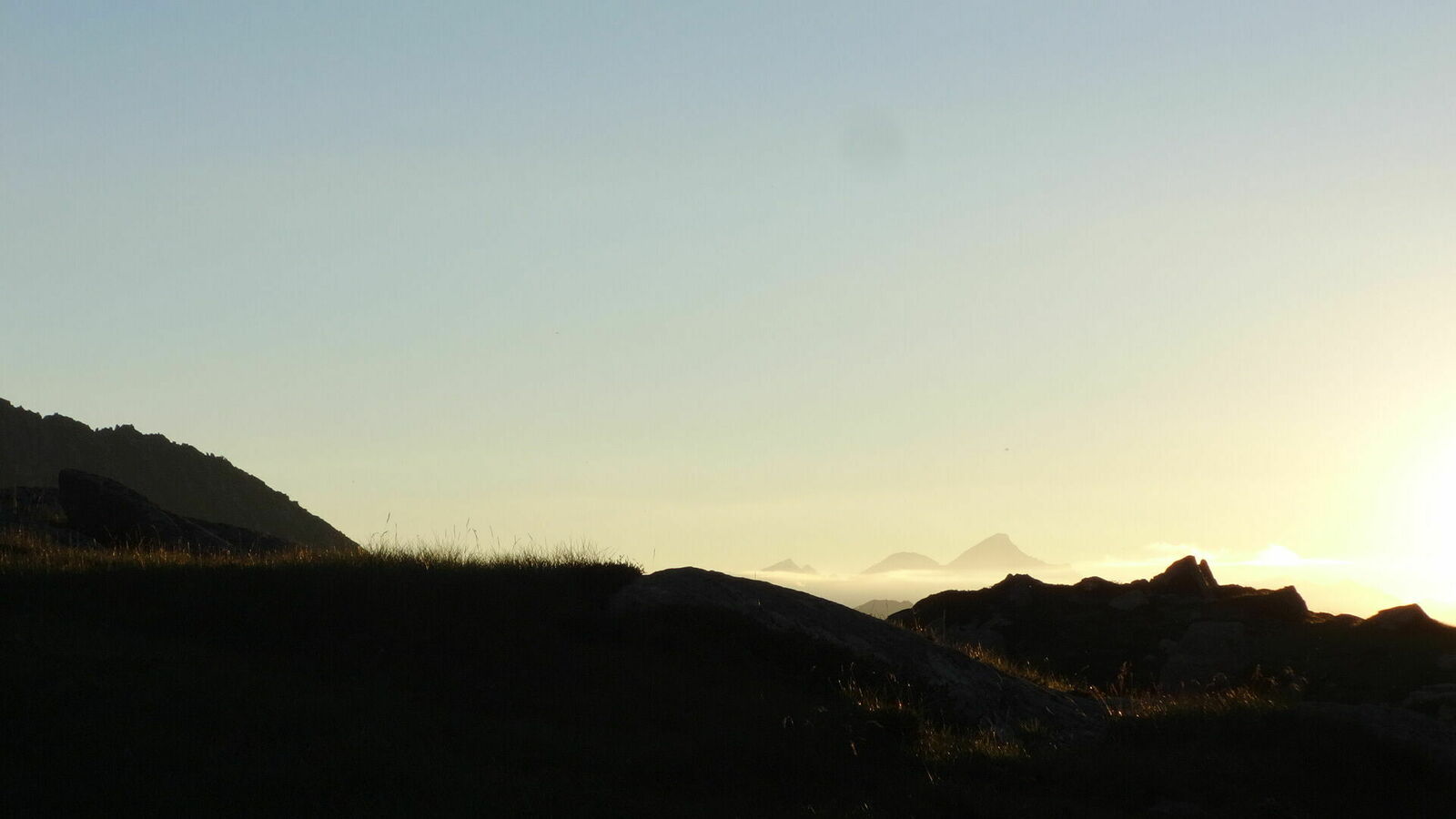 Mont Valier dans le soleil couchant
