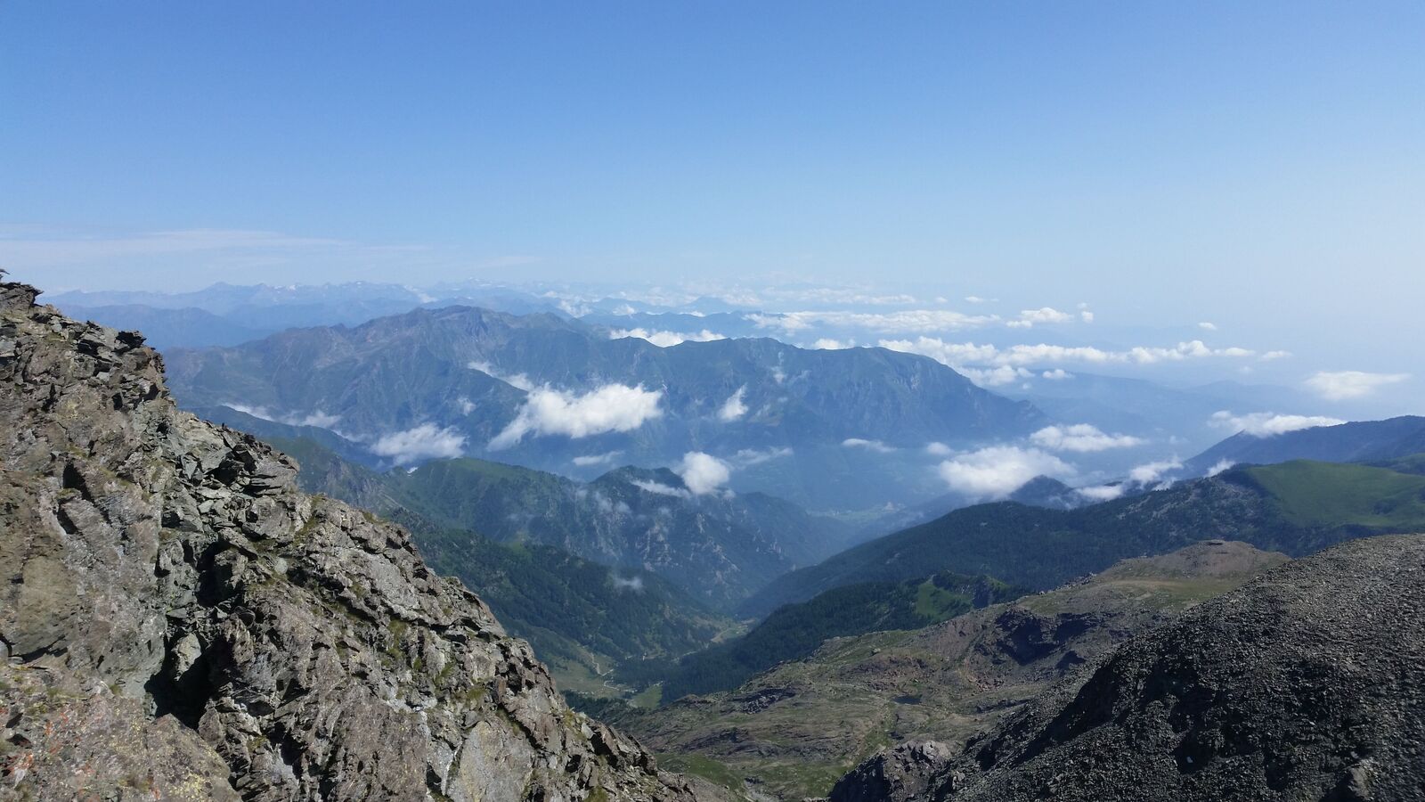 Depuis le Mont Granero, val Pelice