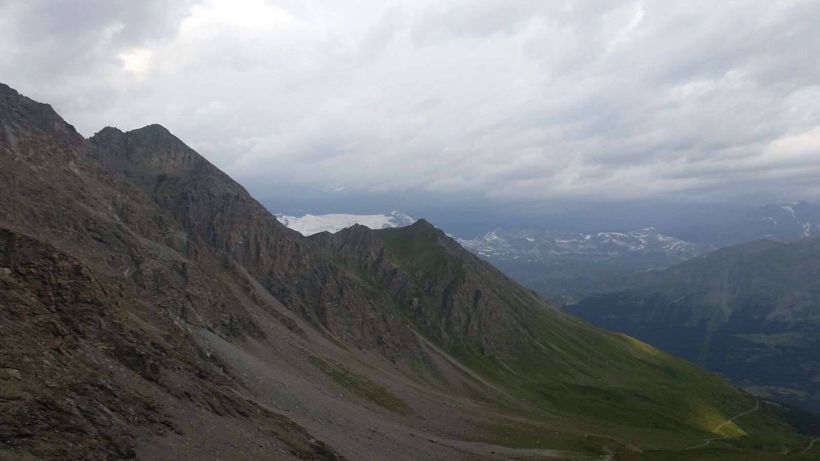 Orage sur le glacier de la Vanoise