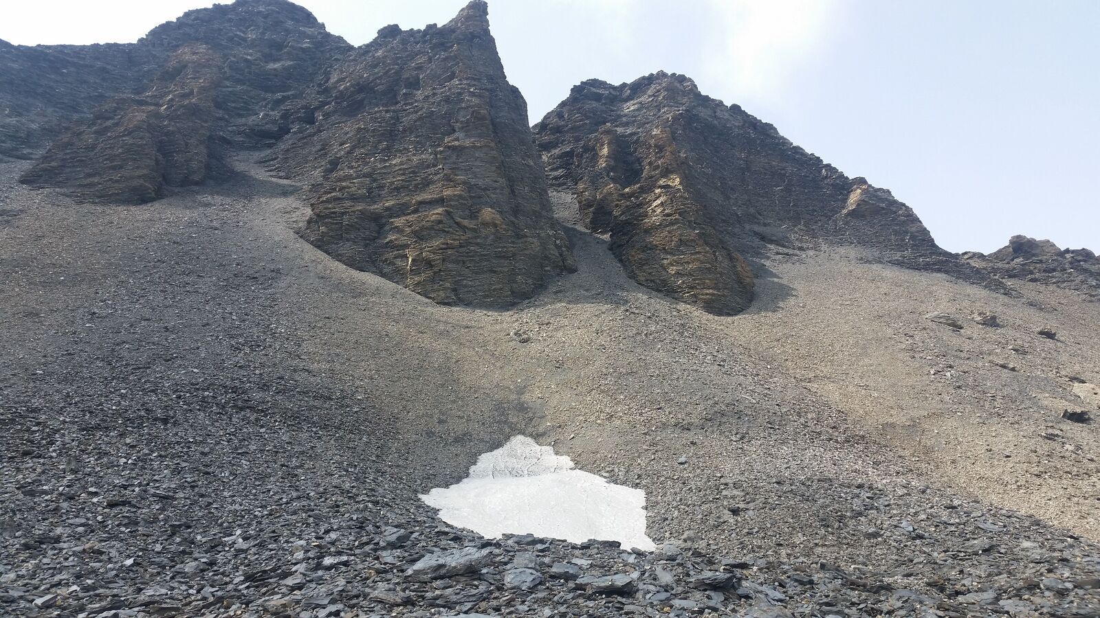 Redescente de la pointe du Grand Vallon