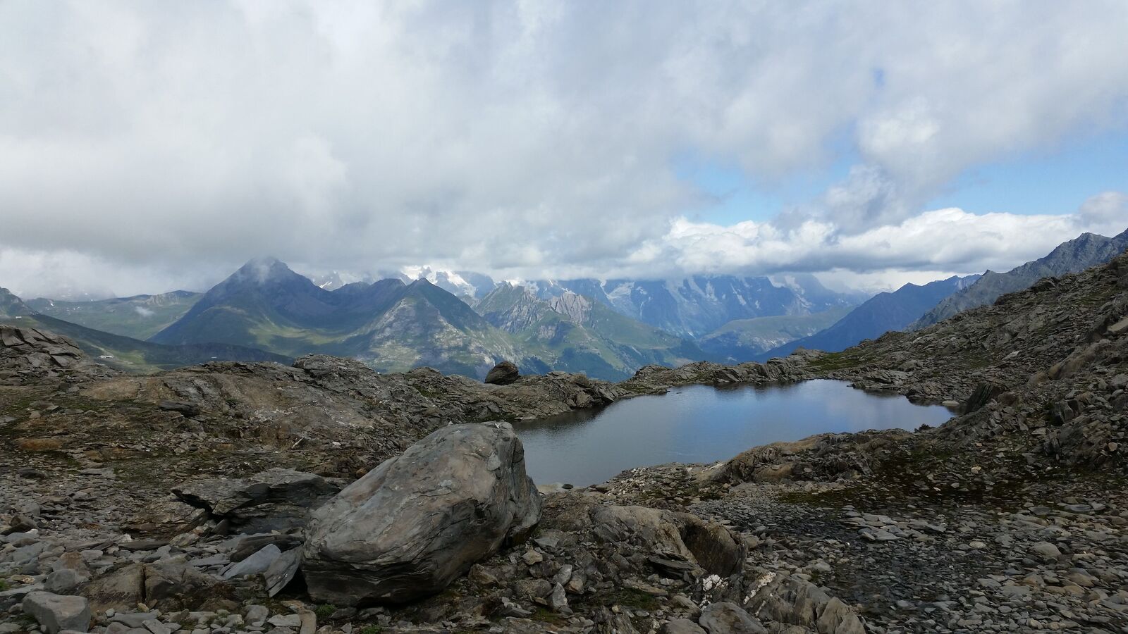 Massif du Mont-Blanc au col du Tachuy