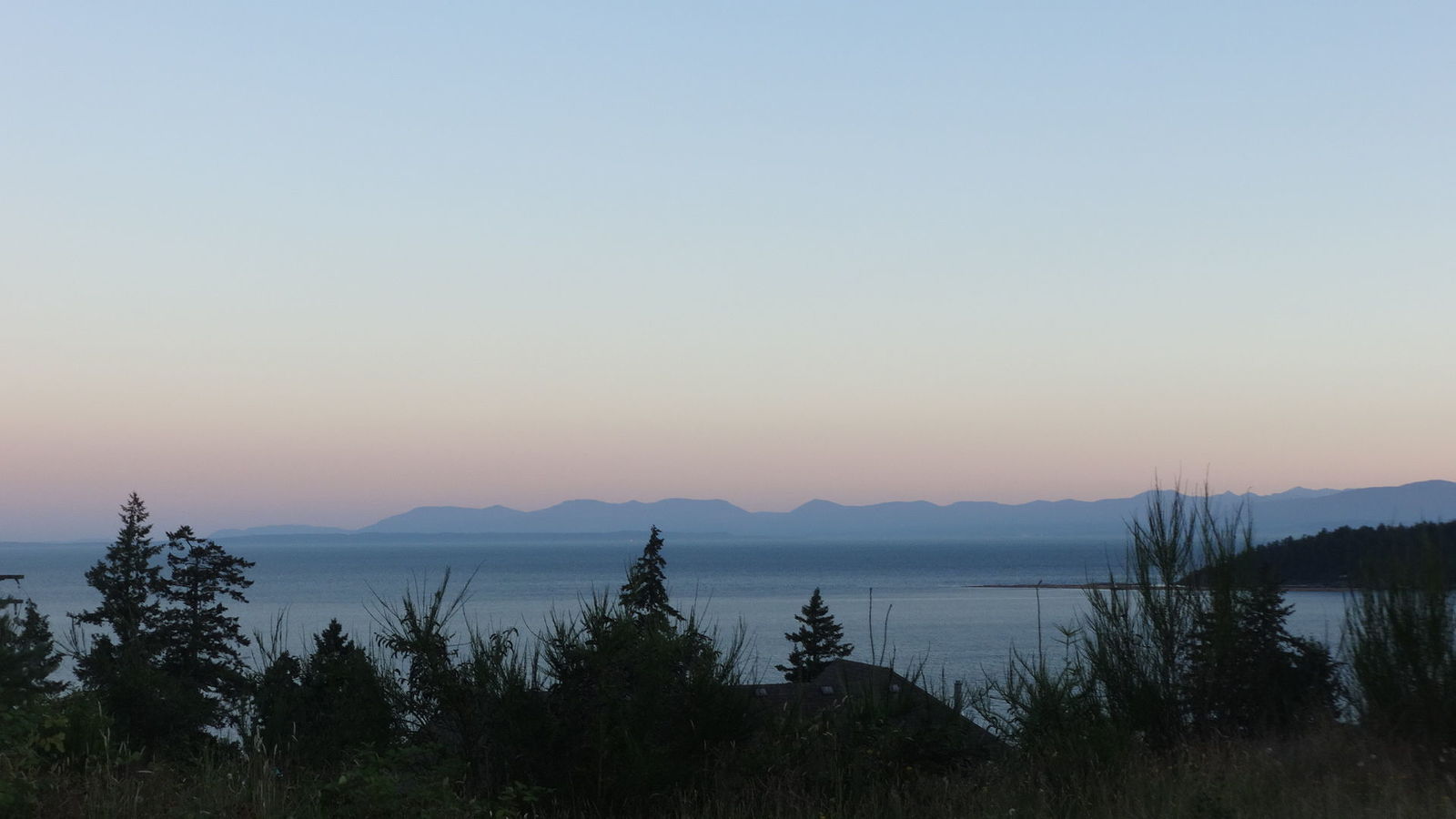 Vue sur Vancouver Island depuis Sechelt