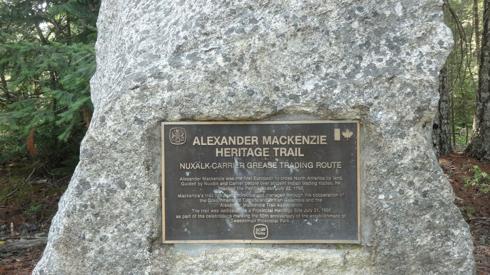 Au depart du Mackenzie Heritage Trail