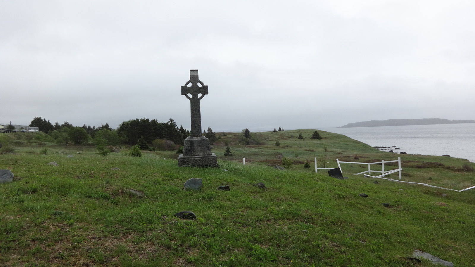 Croix celtique dans un ancien cimetière irlandais