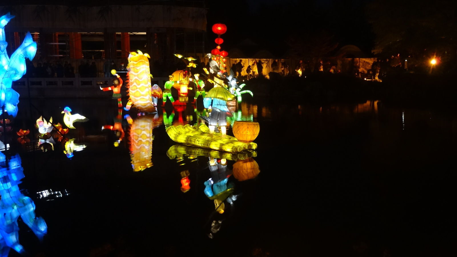 Jardin chinois, de nuit
